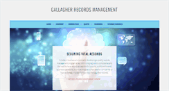 Desktop Screenshot of gallagherrecords.com