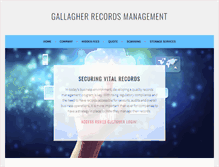 Tablet Screenshot of gallagherrecords.com